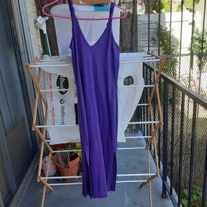 Woman purple cotton dress. size 7